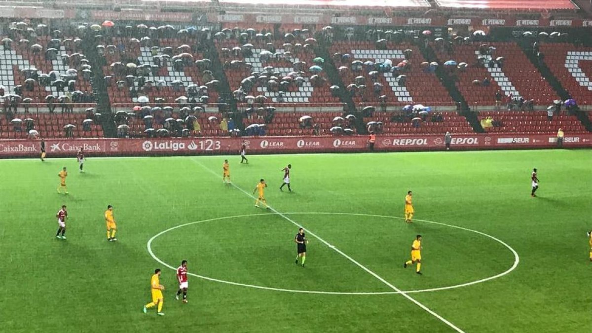 El Nàstic - Alcorcón continuará mañana a las 16 horas