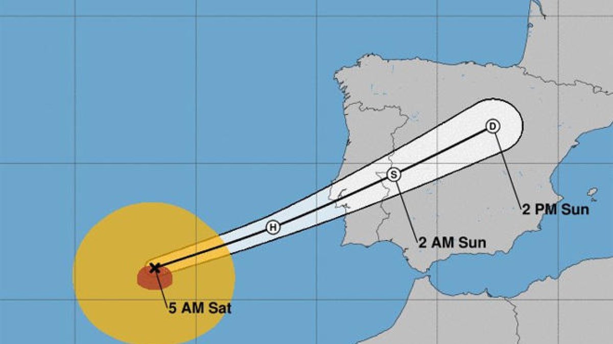 L'huracà Leslie afectarà la península Ibèrica però arribarà molt debilitat a Catalunya