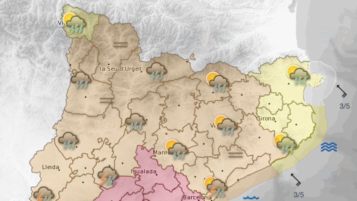 La pluja arriba amb força per les Terres de l'Ebre
