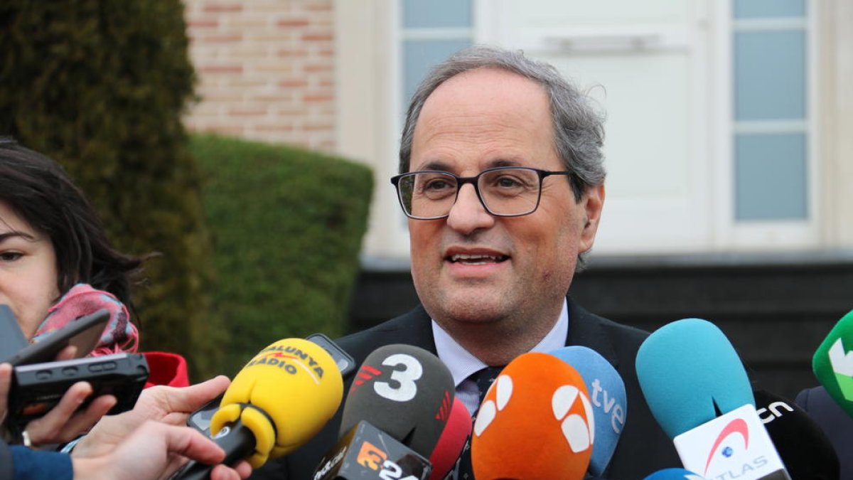 Torra reitera el «no» als pressupostos de Sánchez a falta de «cap moviment» en relació al referèndum