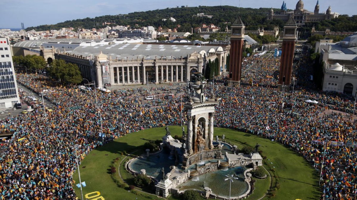 manifestació de la Diada, Barcelona, 11 setembre 2019