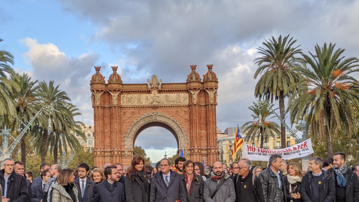 Quim Torra, Arc de Triomf, tsjc, família, govern, llaços grocs, jec
