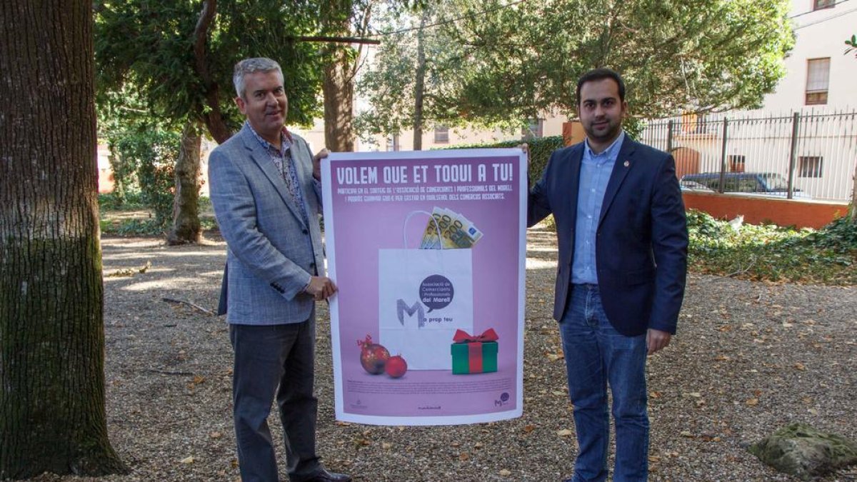 Los comerciantes y profesionales morellencs sortean 600 €