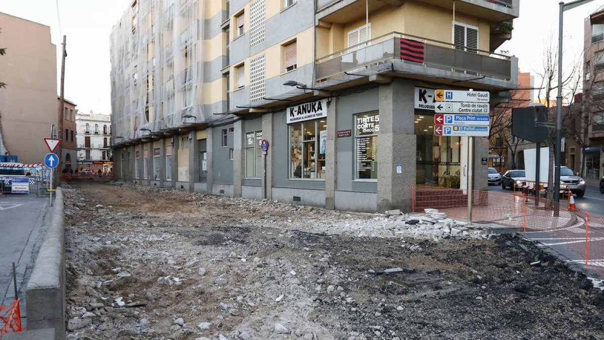 Las obras de la Sangre cerrarán el circuito comercial del Vuelco de Arrabales de Reus