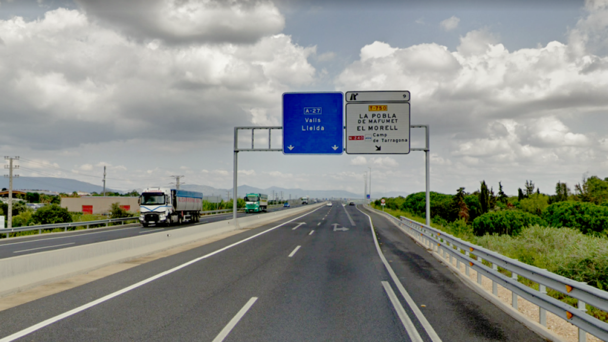 la A-27, la Pobla de Mafumet, El Morell