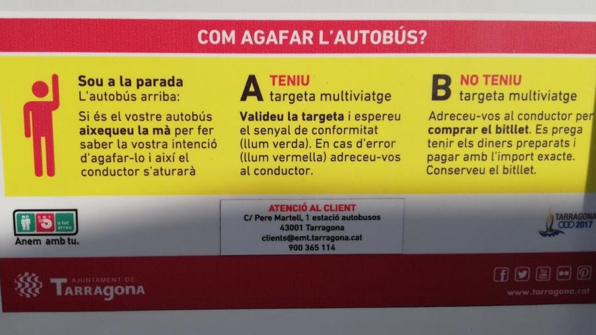 El billete de 10 euros, el máximo para comprar el tique dentro del autobús