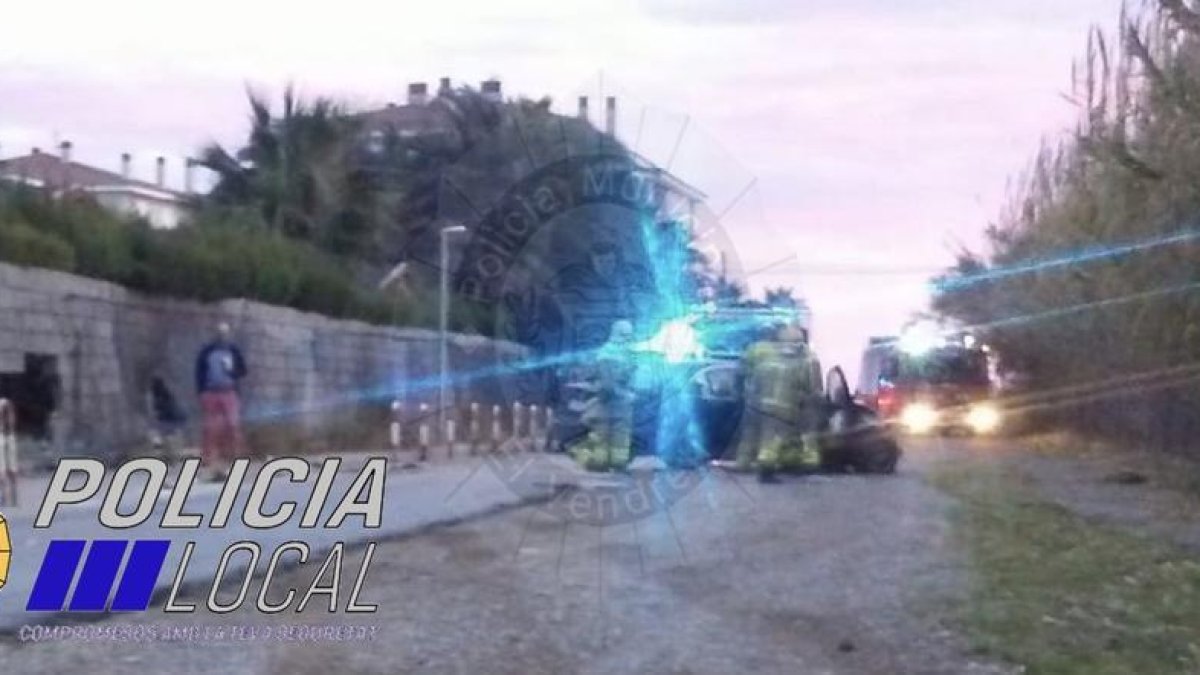 Un conductor que duplicava la taxa d'alcoholèmia s'accidenta al Vendrell