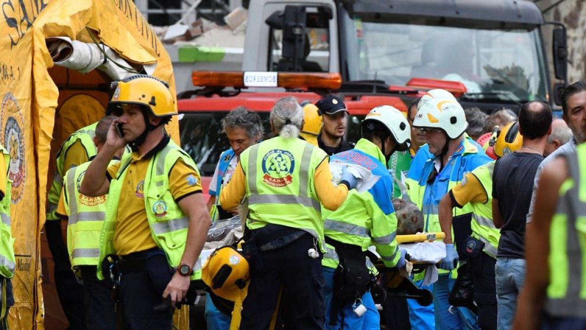 Un mort i onze ferits en un esfondrament en les obres de l'hotel Ritz de Madrid
