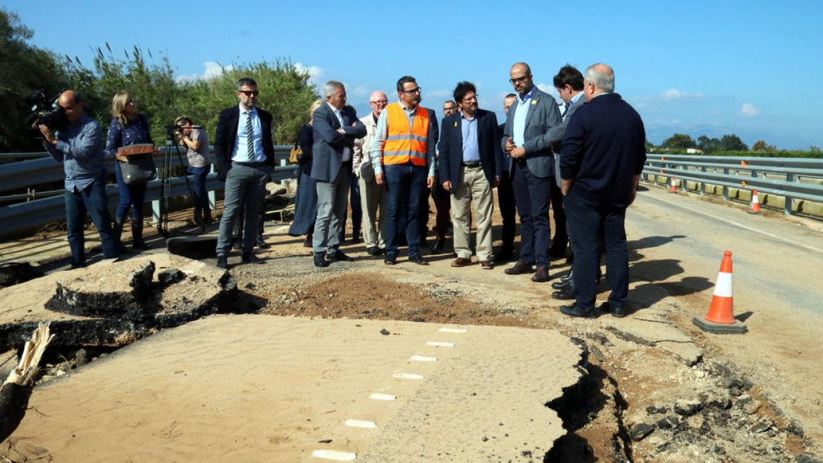 El Gobierno creará una línea de ayudas extraordinarias para la reparación de los daños de la llevantada al Baix Ebre y Montsià