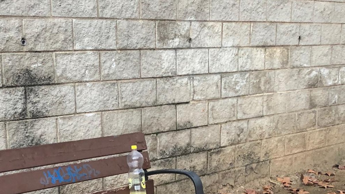 Aparecen restos de 'botellón' en torno a las piscinas del Serrallo