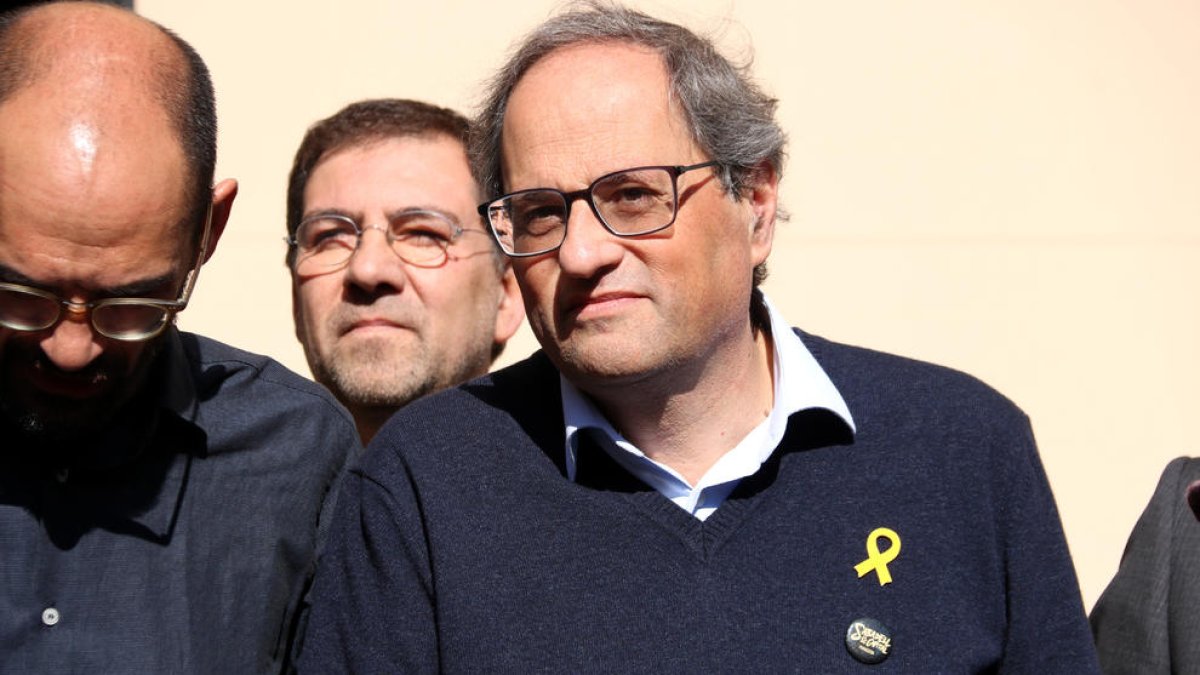 Torra dice que la manifestación del 16-F es «un cambio de actitud» de los catalanes y asegura que ha borrado la palabra 'hacia atrás'