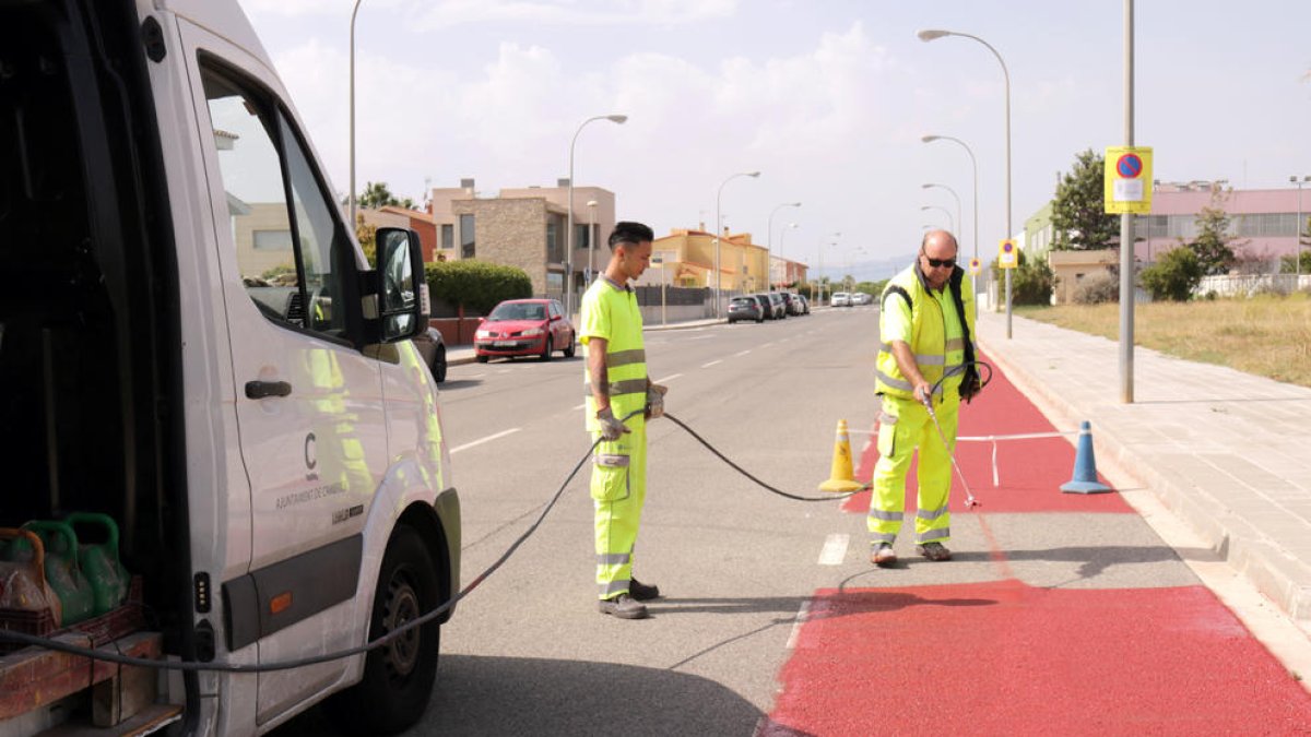 Un nou tram de carril bici unirà el vial del Cavet amb l'Institut Mar de la Frau de Cambrils