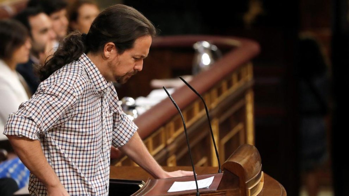 Iglesias hace una contrapropuesta de última hora durante el debate: «Todavía estamos a tiempo de salvar la investidura»