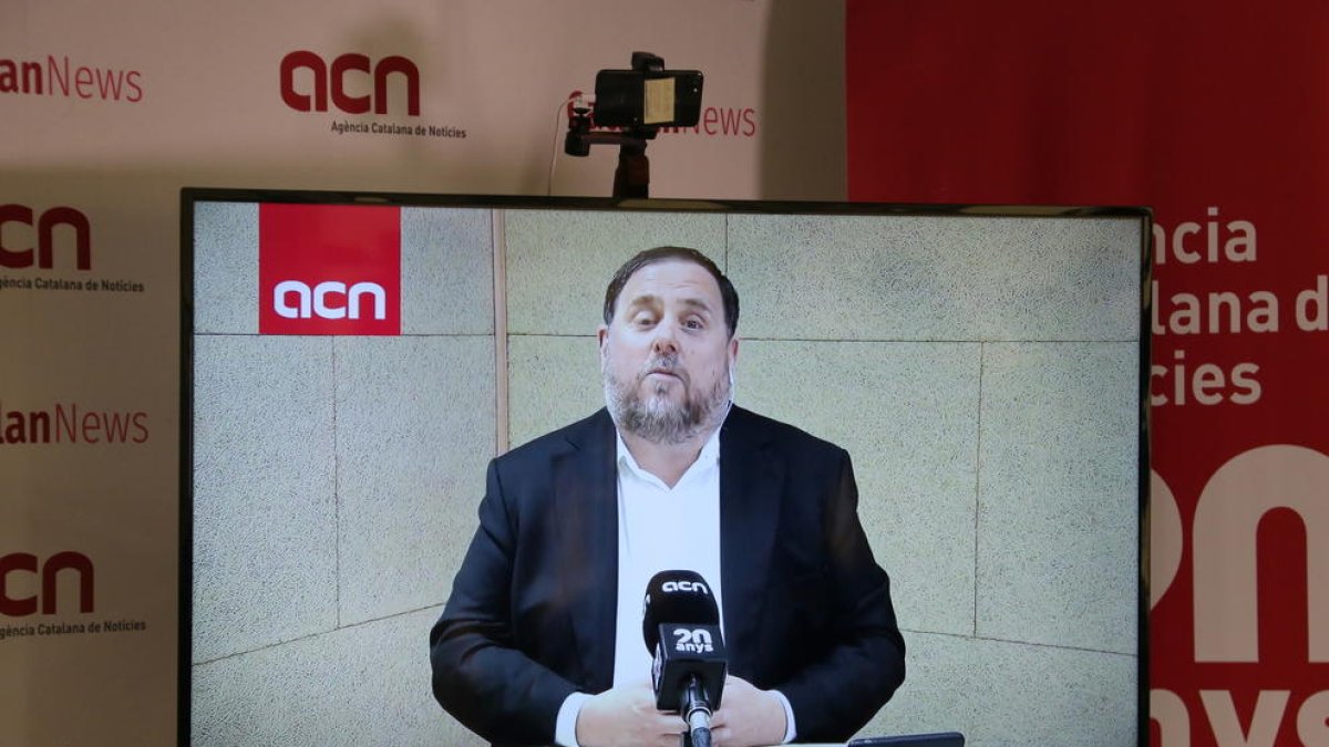 Junqueras aspira a recibir la «solidaridad» de la UE cuando tome posesión como diputado del Parlamento Europeo