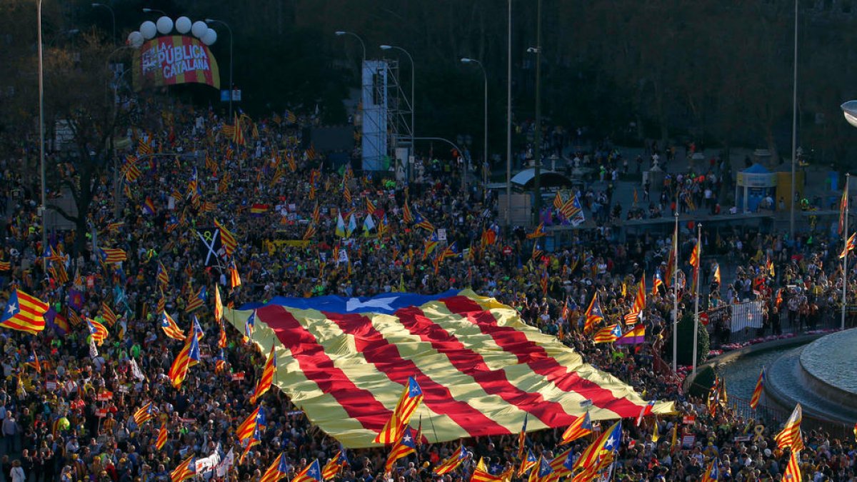 Los organizadores de la manifestación de Madrid cifra en 120.000 los asistentes a la marcha