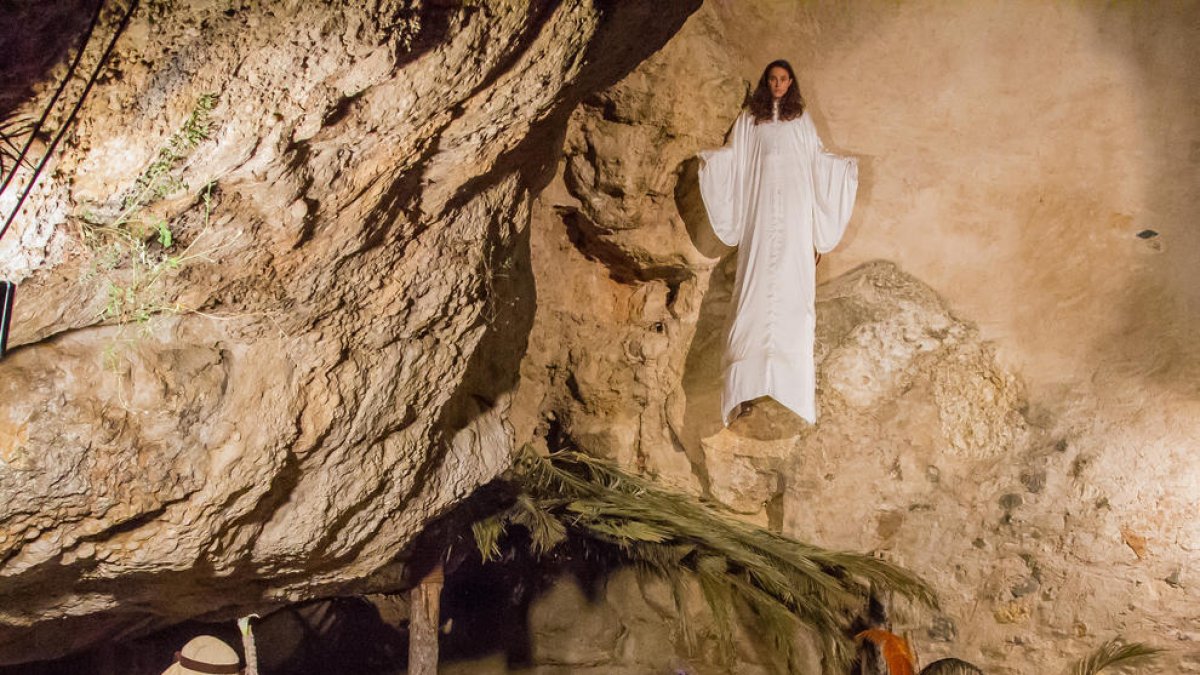 pesebre viviente, navidad, l'espluga de Francolí, conca barberà