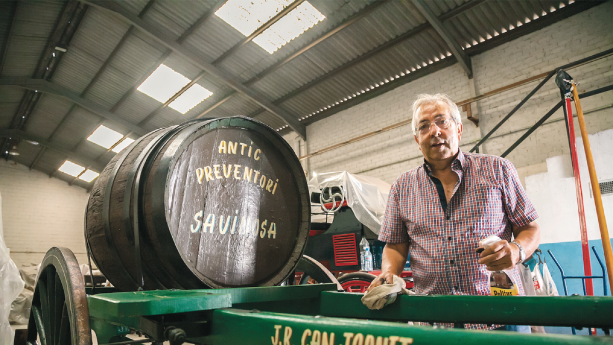 Rovira recupera el carro que portava aigua al Preventori de la Savinosa