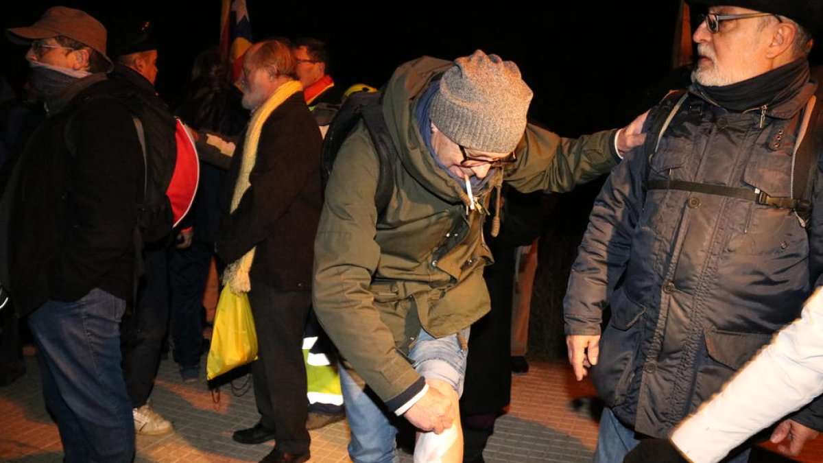 porra, ferit, trasllat, Catllar, Carme Forcadell, càrrega policial, Mossos d'Esquadra, presó Mas d'Enric