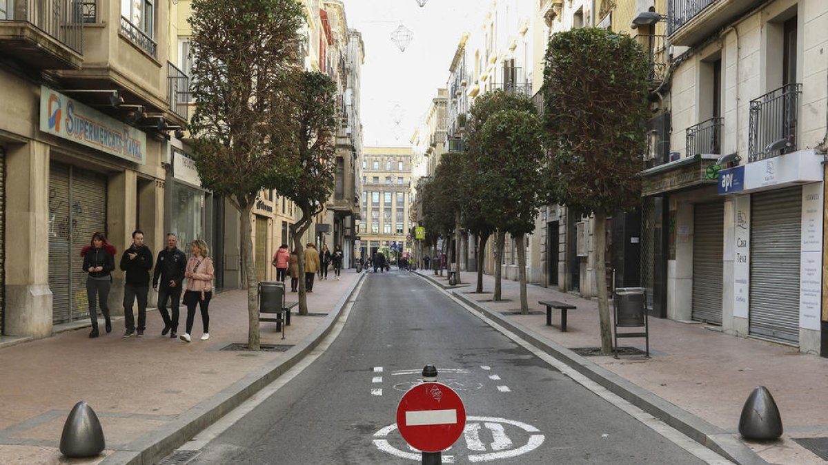 Raval Santa Anna, trànsit, peatons