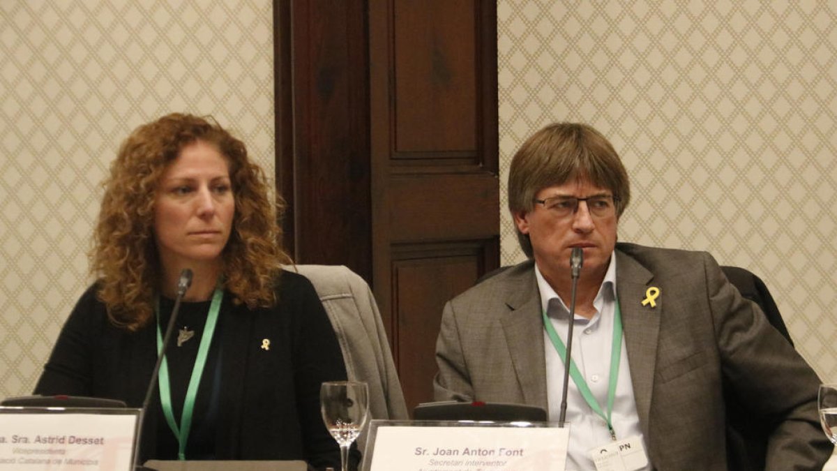 vicepresidenta ACM, Àstrid Desset, secretari interventor tarragoní, Joan Anton Font