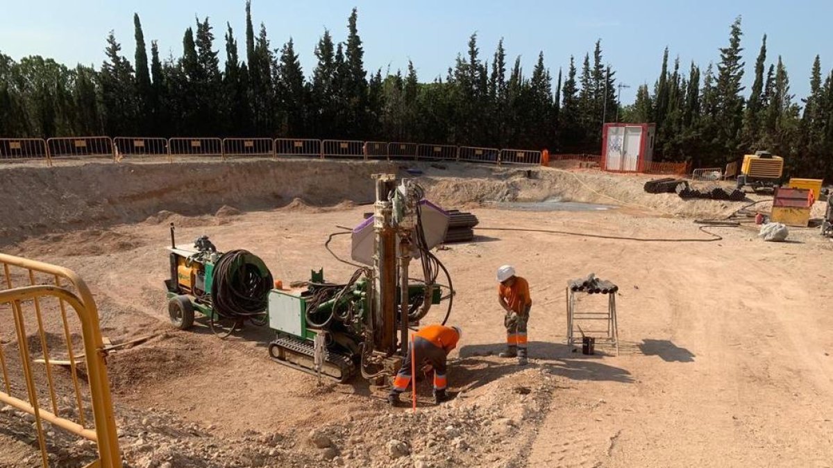 Constantí construeix el nou dipòsit d'aigua a la zona de Les Forques