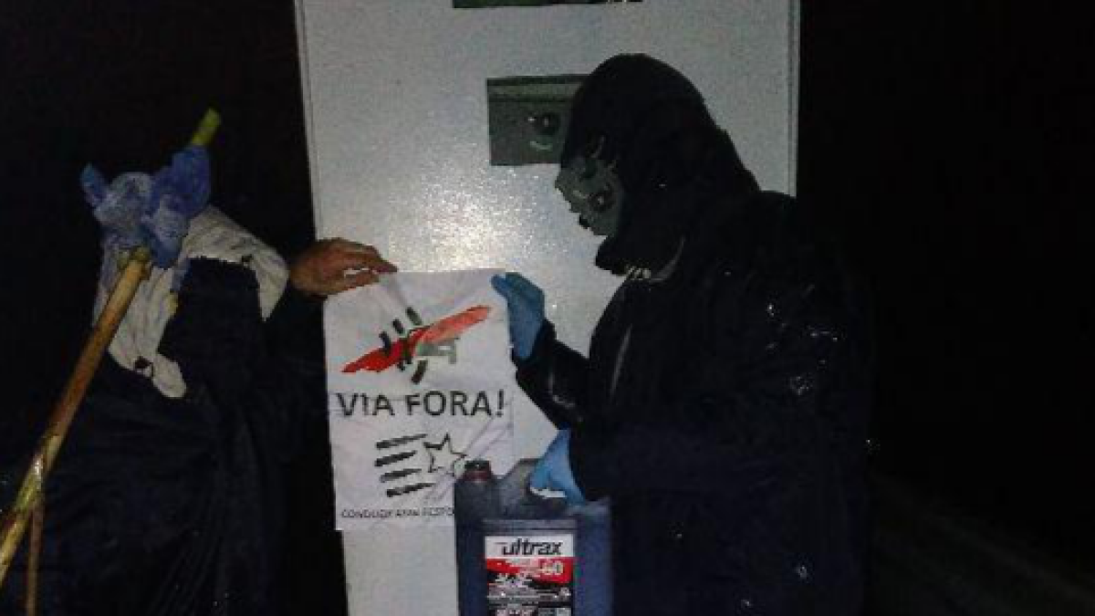 El grupo independentista La Estaca reivindica los actos vandálicos en varios radares del Campo de Tarragona