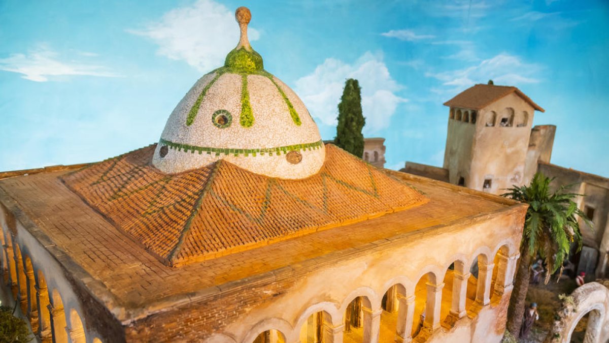 El diorama de Monnars recrea la cúpula de Mas Sorder con cáscara de huevo