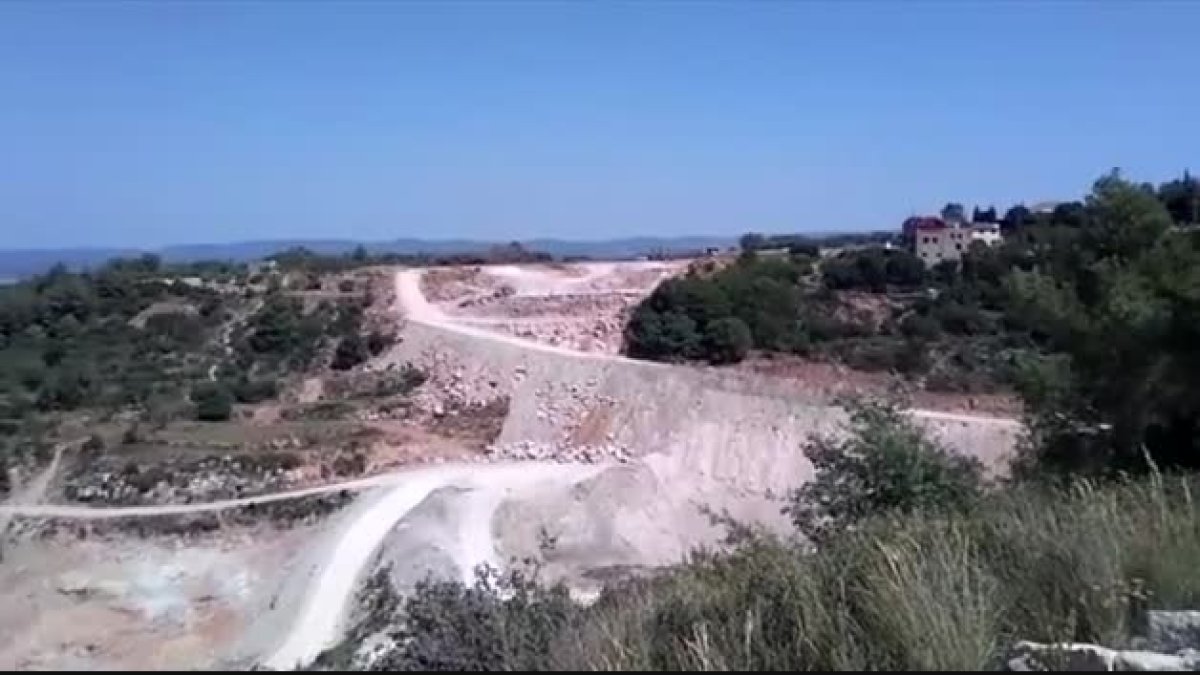 Imagen de las obras del túnel del coll de Lilla.