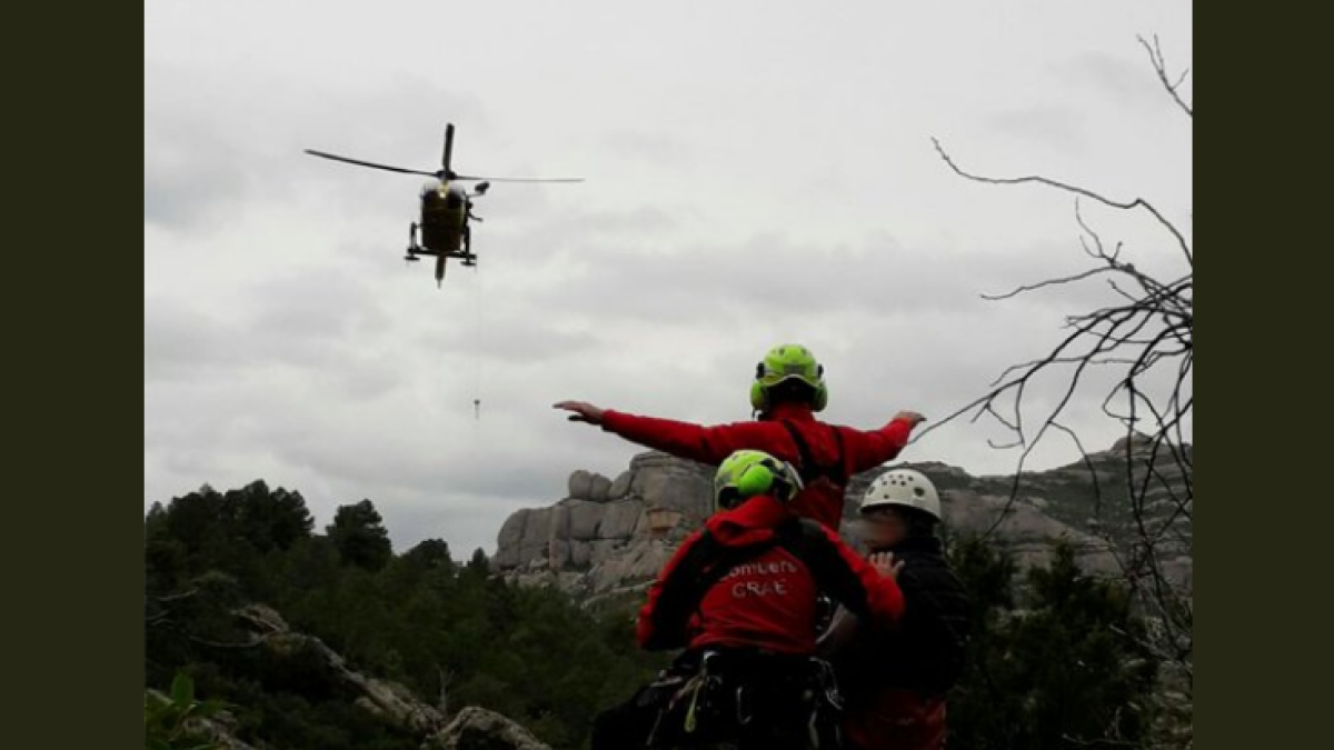Rescaten a un excursionista ferit de 65 anys a Ulldemolins