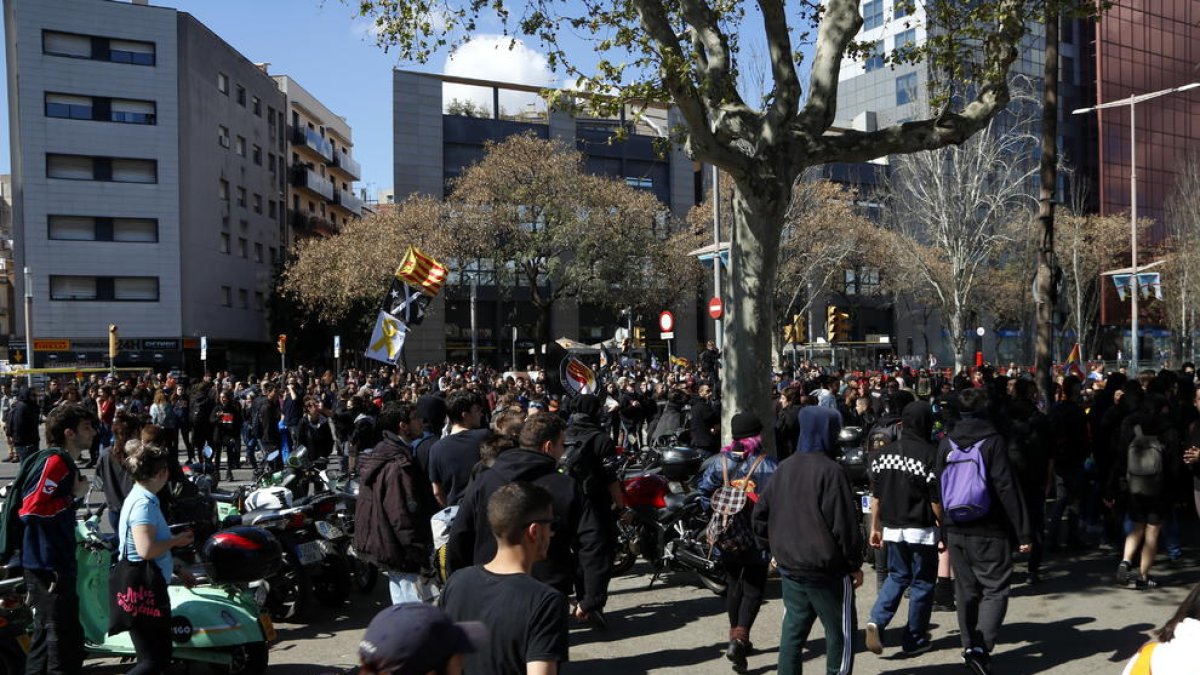 Presó provisional sense fiança per una de les detingudes durant la manifestació antifeixista de Barcelona