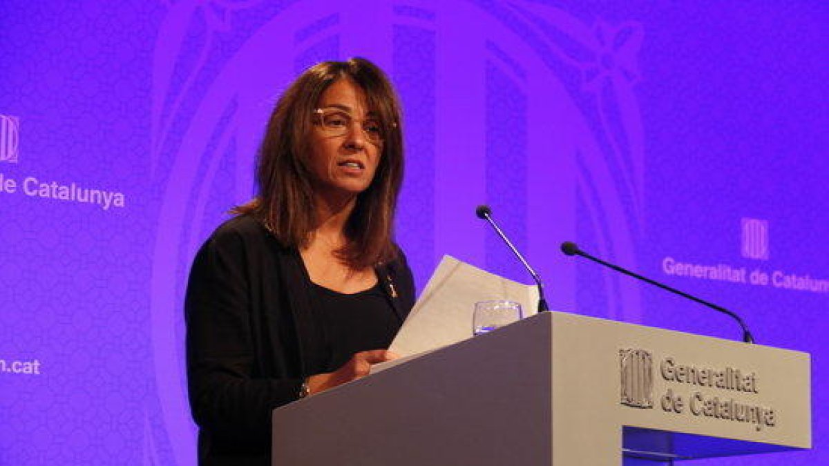 La consellera de Presidència de la Generalitat i portaveu del Govern, Meritxell Budó.