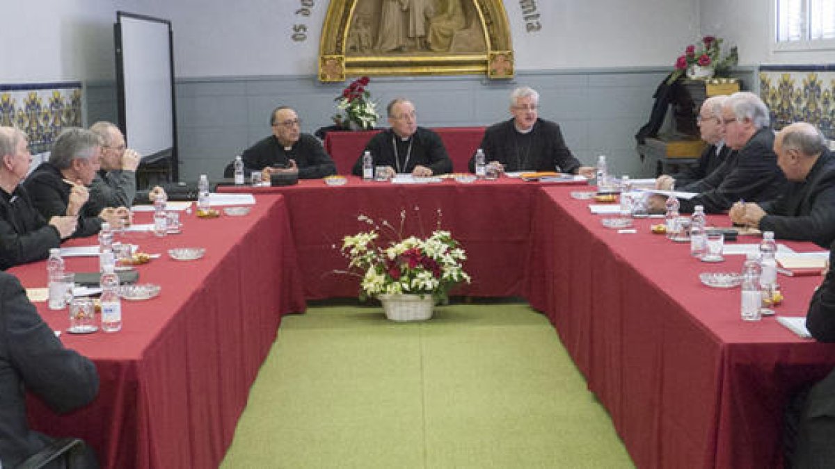 Imatge de la reunió ordinària de la Conferència Episcopal Tarraconense.