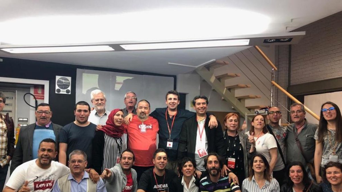 Kenneth Martínez (PSC), en la nit electoral.