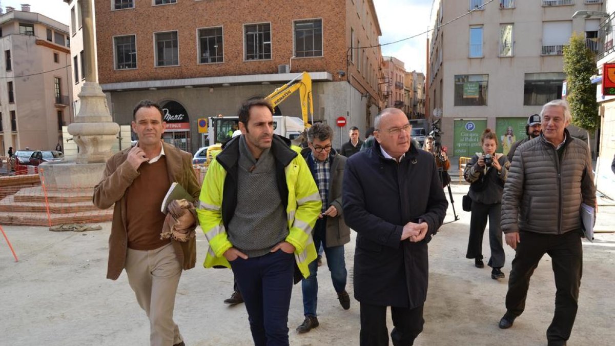 Las obras de la plaza de la Sang avanzan a buen ritmo