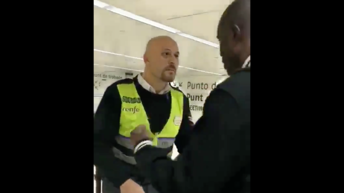 Renfe aparta a un vigilant de seguretat acusat de racisme