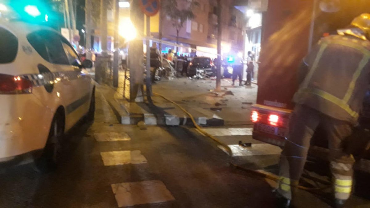 Un conductor pierde el control y atropella a nueve personas de una terraza de un bar del centro de Gerona