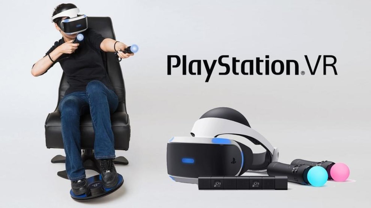 Más realidad virtual por|para la PS4: un mando para controlar con los pies y unas gafas graduadas