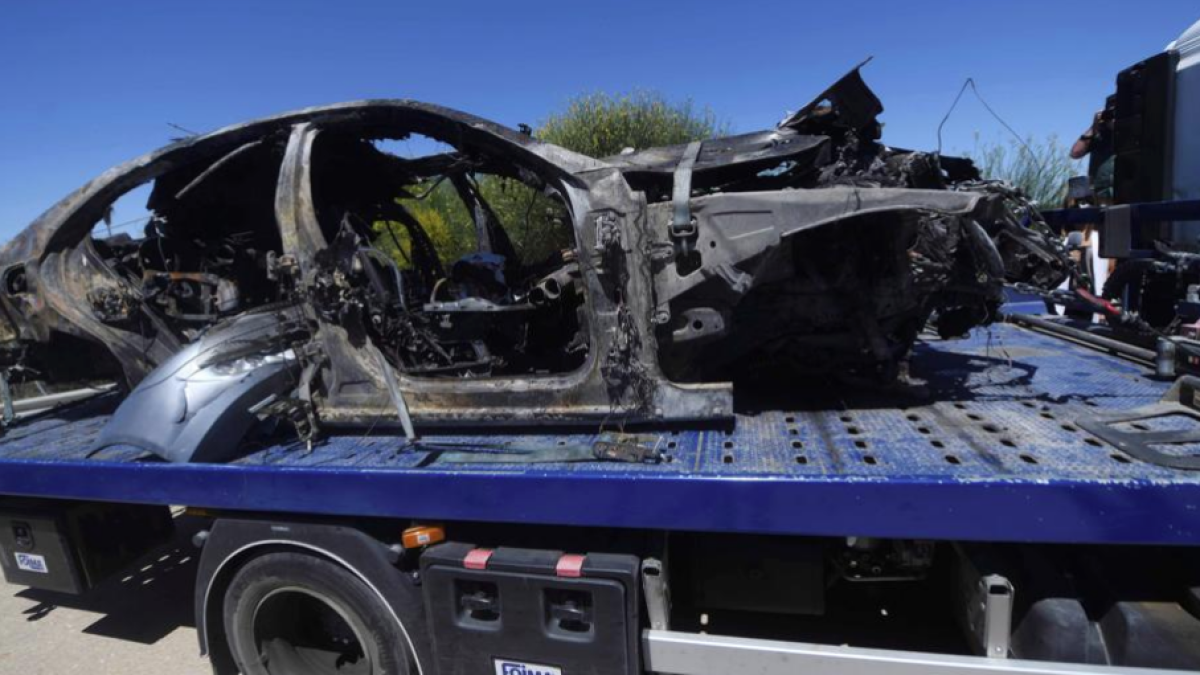 El coche en el cual se accidentó Reyes iba a 237 km/h