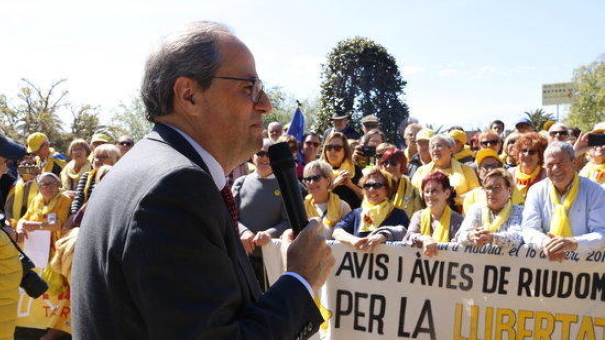 Torra, a los Avis per la Llibertat: «No tengo otro objetivo que trabajar para la república hasta las últimas consecuencias»