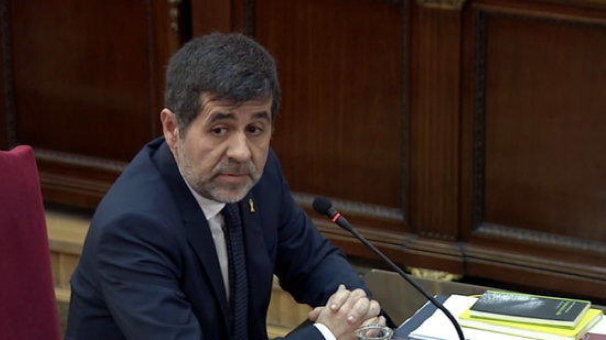Jordi Sánchez declarando ante el Tribunal Supremo.