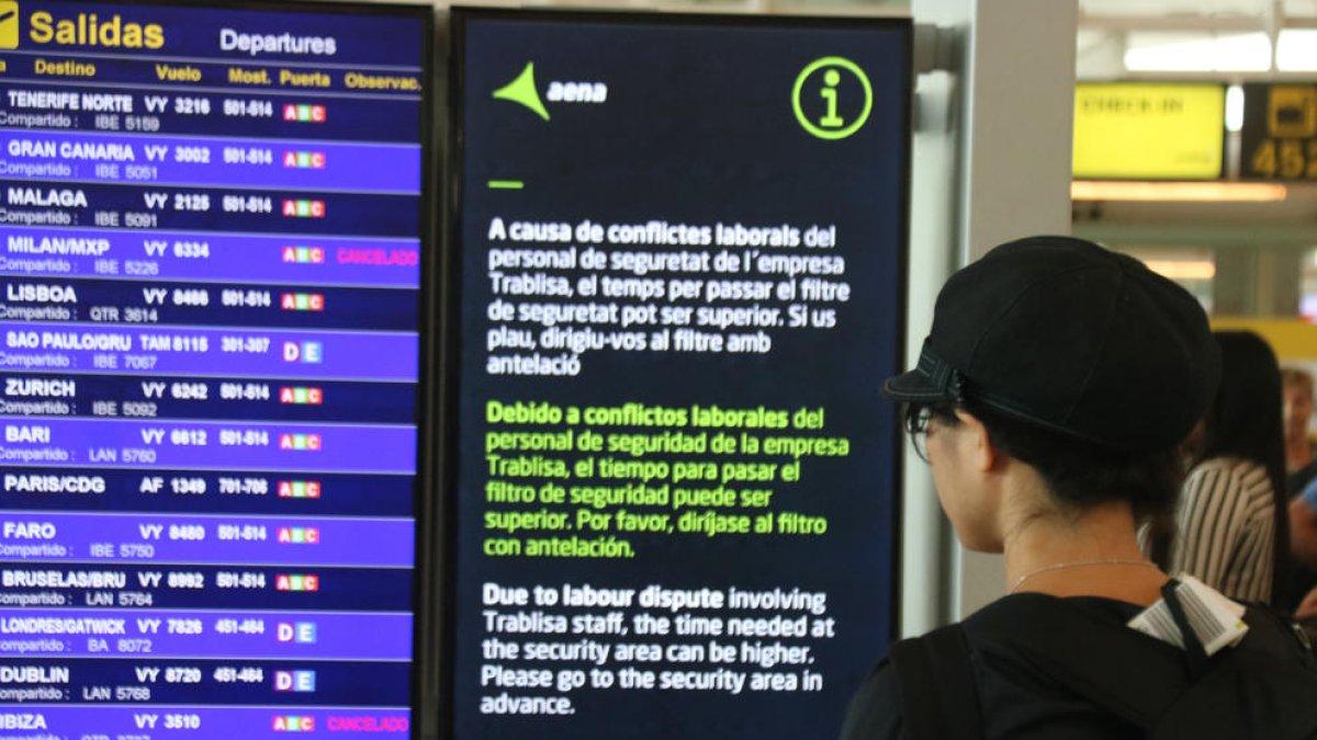 El Aeropuerto del Prat cancela 57 vuelos coincidiendo con la huelga general