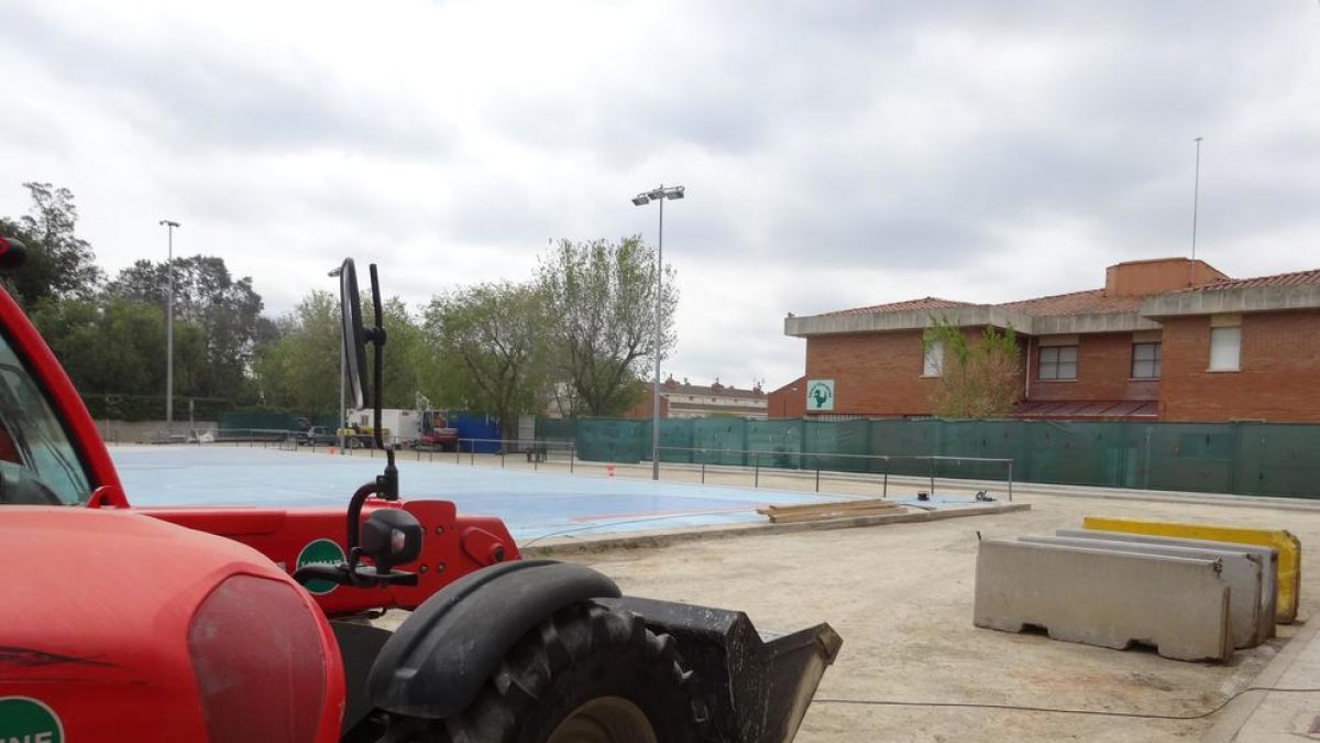 En marxa les obres del nou polilleuger annex a l'Escola Cèlia Artiga