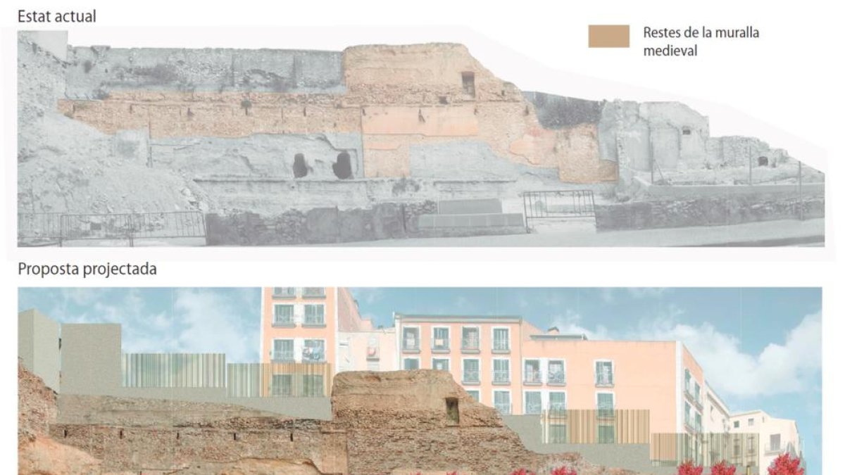 rehabilitació, patrimoni, Valls, muralla de Sant Antoni, recuperació, muralla