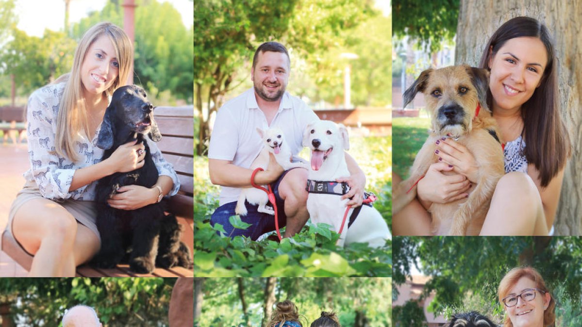 Campaña de civismo en Riudoms con la participación de una decena de vecinos y sus perros