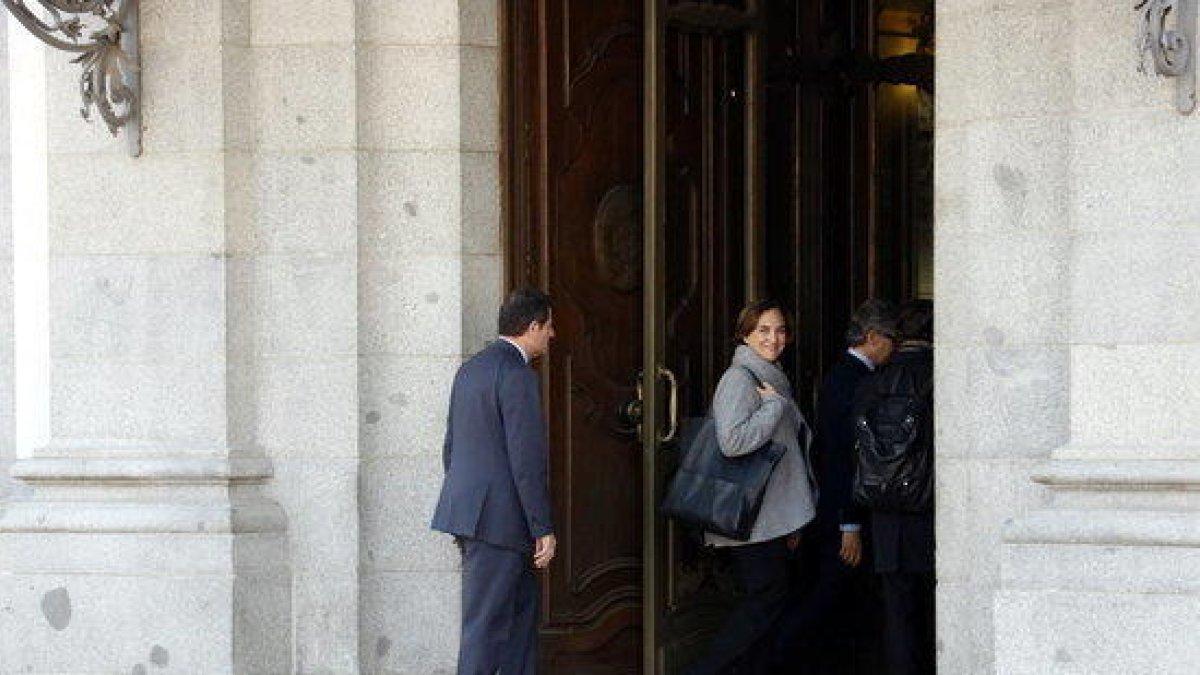 L'alcaldessa de Barcelona, Ada Colau, entrant al Tribunal Suprem