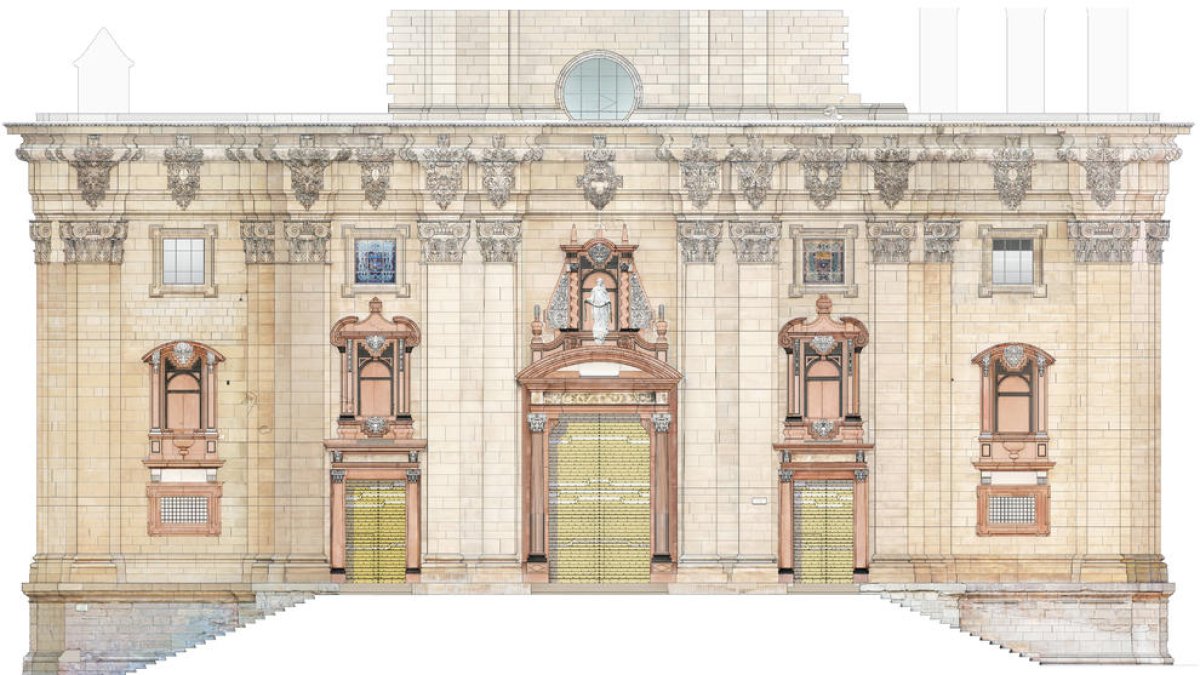 fachada, palomas, restauración, colonia, Obispado, electrorepulsió, Tortosa, limpieza, Catedral, mármol