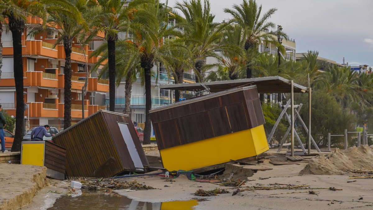 «Feia 25 anys que no entrava l'aigua del barranc de Barenys de Salou així»