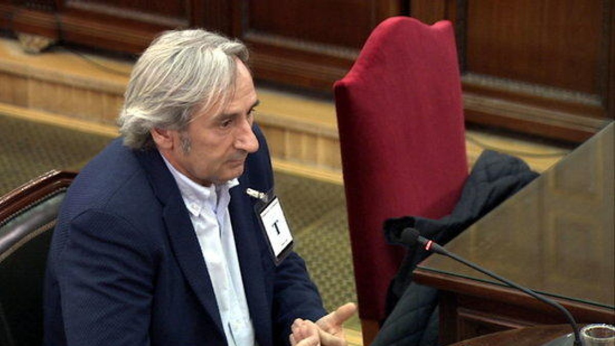El delegado de Unipost en el Eixample, Rafael Ramírez Ramos, declarando como testigo en el Supremo.