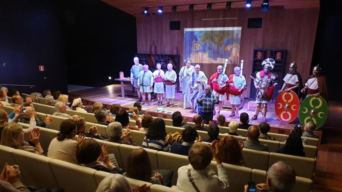 La recreació 'Tabularium: el Big Data dels romans' va tenir una molt bona acollida a Madrid.