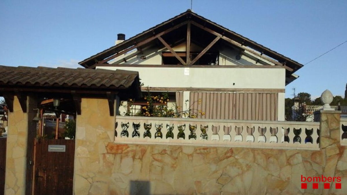 Crema part d'una casa del Vendrell